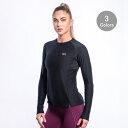 ジムエステティックス Gym Aesthetics トレーニングウエアレディース Tシャツ 長袖 トレーニング Tシャツ タイトスリムフィット ラグランスリーブ...