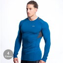 ジムエステティックス Gym Aesthetics トレーニングウエアメンズ Tシャツ 長袖 抗菌 防臭 Tシャツ マッスルフィットメッシュパネル スリムフィッ...