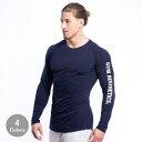 ジムエステティックス Gym Aesthetics トレーニングウエアメンズ Tシャツ 長袖 ラグランスリーブ マッスルフィットアームロゴ スリムフィット トレ...