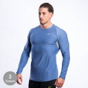 ジムエステティックス Gym Aesthetics トレーニングウエアメンズ Tシャツ 長袖 ラグランスリーブ マッスルフィットメッシュパネル スリムフィット ...