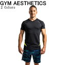 ジムエステティックス Gym Aesthetics トレーニングウエア 海外ブランド メンズ Tシャツ 半袖 抗菌 防臭 スポーツウェア ストレッチ スリムフィ...