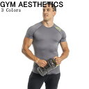 ジムエステティックス Gym Aesthetics トレーニングウエア 海外ブランド メンズ Tシャツ 半袖 抗菌 防臭 スポーツウェア ストレッチ スリムフィ...