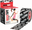 RockTape ロックテープ トレーニングサポーターキネシオテープ 約5cmX5mKinesiology Tapeカラー：Black Logo