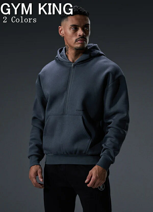 GYM KING メンズ パーカー 海外ブランド スポーツウェア 大きいサイズ パーカー メンズ トラックスーツ ジム 筋トレ フーディ オーバーサイズ パーカ...