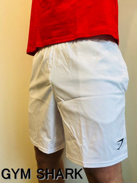 ジムシャーク ショートパンツ メンズ トレーニングパンツジムシャーク メンズ ハーフパンツ 太もも丈 スリムフィットボディビル パンツ アライバル 7インチ ド...