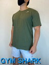 ジムシャーク Tシャツ メンズ スポーツ 大きいサイズ ジムTシャツ メンズ 筋トレ 半袖 レギュラー Tシャツ ジムリラックス ソフトコットン クレスト Tシ...