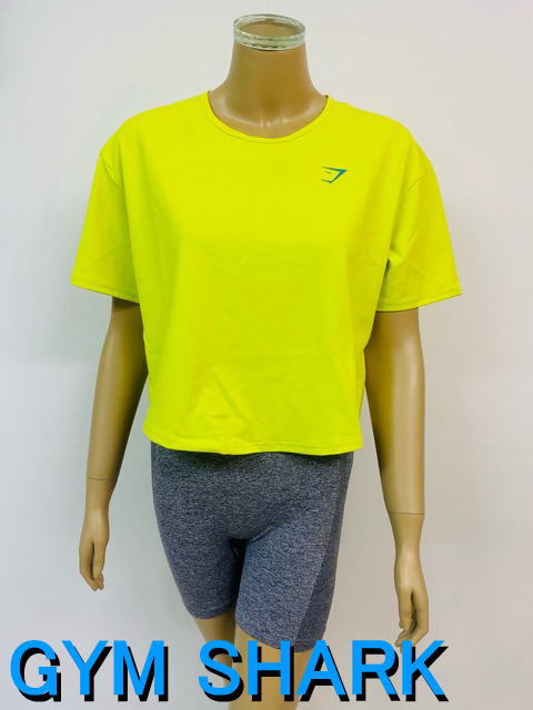 ジムシャーク Tシャツ レディース 大きいサイズ 海外ブランド レディース Tシャツ スポーツ オーバーサイズ 半袖 メッシュパネル オーバーサイズ クロップド Tシャツ フィジーク レディース Tシャツ フィジーク レディース Tシャツ 筋トレ 【取寄】【トップス単品】