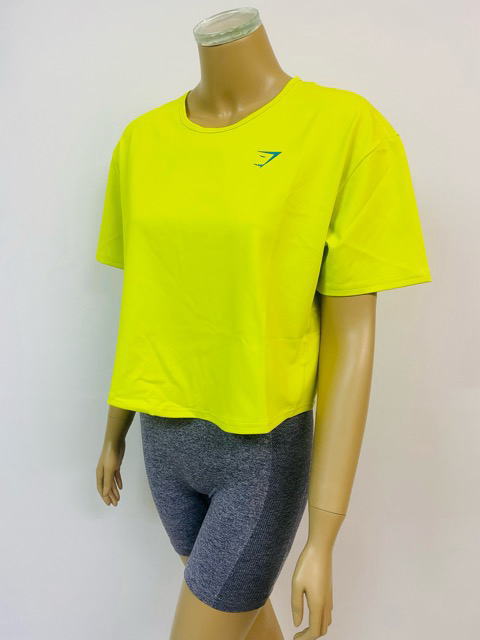 ジムシャーク Tシャツ レディース 大きいサイズ 海外ブランド レディース Tシャツ スポーツ オーバーサイズ 半袖 メッシュパネル オーバーサイズ クロップド Tシャツ フィジーク レディース Tシャツ フィジーク レディース Tシャツ 筋トレ 【取寄】【トップス単品】