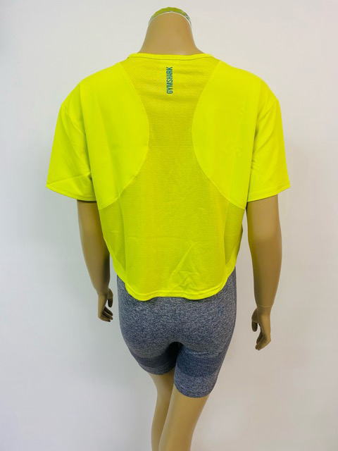 ジムシャーク Tシャツ レディース 大きいサイズ 海外ブランド レディース Tシャツ スポーツ オーバーサイズ 半袖 メッシュパネル オーバーサイズ クロップド Tシャツ フィジーク レディース Tシャツ フィジーク レディース Tシャツ 筋トレ 【取寄】【トップス単品】