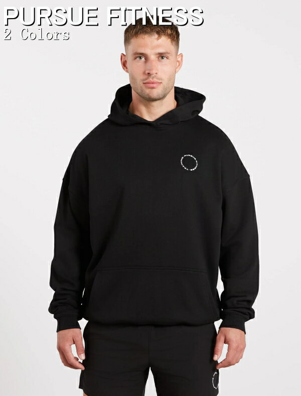 PURSUE FITNESS スポーツ パーカー メンズ 大きいサイズ スポーツウェア パーカー メンズ ジム 筋トレ フィジーカー トラックスーツ パーカー ヘビーウエイト トレーニングクラブ オーバーサイズ フーディ ボディビル パーカー フィジーク 【取寄】【トップス単品】
