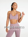 PURSUE FITNESS トレーニング スポーツブラ 大きいサイズ スポーツウェア スポーツブラ ローサポート スポブラ 着脱パッド ジム ヨガ バックロゴ Vフロント コンフォート ラウンジ シームレス スポーツブラ ボディビル スポーツブラ フィジーク ウェア 【取寄】【ブラ単品】