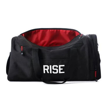 RISE GYM GEAR ライズジムギア トレーニングウエアボディビル ウェア 筋トレ リフティングストラップ ジム小物RISE ダッフルバッグ 黒 リムーバブルストラップ ジムバッグMark Fitt マークフィット フィジーク 送料無料 取寄せ