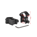 マウントリング 20mmレール対応マウントレールサイズ20mm リングサイズ25.4mm 2個セットエアガン 電動ガン ガスガン用【輸入品】【送料無料】