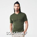 SQUAT WOLF スクワットウルフ Tシャツ メンズ 大きいサイズ 海外ブランド スポーツウェア Tシャツ メンズ 半袖 ジム マッスルフィット 筋トレ ス...