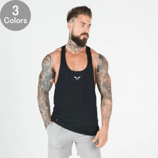 SQUAT WOLF スクワットウルフ タンクトップ メンズ スポーツタンクトップ メンズ ボディビル タンクトップ Yバックネクストジェン ドライフィット トレーニング ストリンガータンクフィジーク タンクトップ 筋トレ 【取寄】【トップス単品】