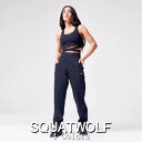 SQUAT WOLF スクワットウルフ ジョガーパンツ レディース 大きいサイズ スポーツウェア 海外ブランド トラックスーツ パンツ レディース スポーツパンツ ジム ジップアンクル 筋トレ コア トレーニング フレアパンツ フィジーク レディース ボディビル 【ボトムス単品】