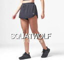 SQUAT WOLF スクワットウルフ ショートパンツ レディース 大きいサイズ 海外ブランド ショートパンツ レディース スポーツ ショーツ ジム 筋トレ ストレッチ ライトウエイト エッセンシャル ランニングショーツ フィジーク レディース ショーツ ボディビル 