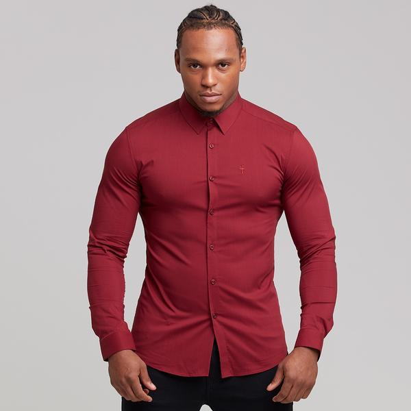 FATHER SONS ファーザーサン 【Fathersons】ボディビルダー シャツ 大きいサイズ XL 2XL 3XL 4XLスーパースリム ストレッチシャツ 長袖【UK発】【取寄せ】【送料無料】【トップス単品】