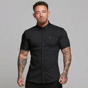 FATHER SONS ファーザーサン 【Fathersons】ボディビルダー シャツ 大きいサイズ XL 2XL 3XL 4XLメンズシャツ スーパースリム ウルトラストレッチシャツ 半袖【UK発】【取寄せ】【送料無料】【トップス単品】(4)