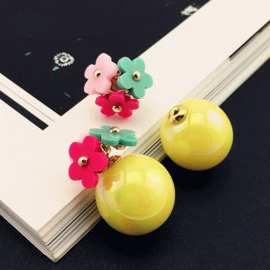 ピアス レディース ダブルピアス Wピアス キャッチ ダブルキャッチ お花パーティー 結婚式 二次会 アクセサリー バックピアス スタッドピアスプレゼント ギフ...