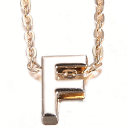 【あす楽】イニシャルネックレス ゴールドネックレス ゴールドメッキスモールネックレス ゴールドイニシャル Gold Plated イニシャル【F】【メール便送料無料】【1から2営業日出荷】【メール便のみ送料無料】【代引送料500円+手数料324円】(4)