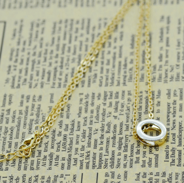 【あす楽】イニシャルネックレス ゴールドネックレス ゴールドメッキスモールネックレス ゴールドイニシャル Gold Plated イニシャル【O】【メール便送料無料】【1から2営業日出荷】【メール便のみ送料無料】【代引送料500円+手数料324円】