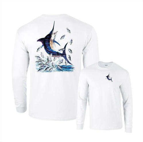 カジキTシャツ マーリンTシャツ 半袖Tシャツ本場米国直輸入品 Marilin デザインTシャツ メンズTシャツ。