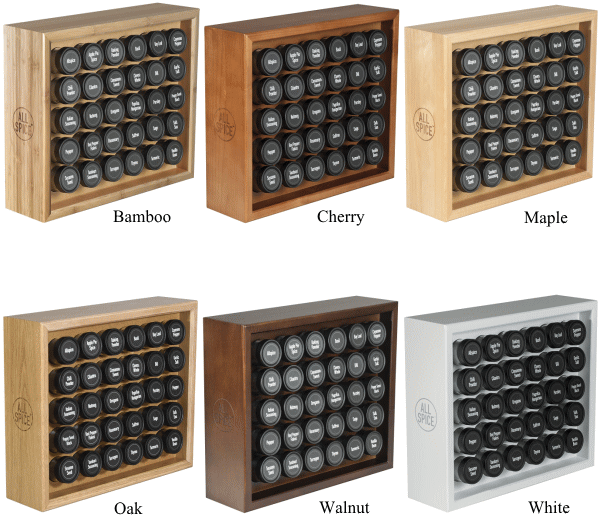 スパイスラック 木製 調味料入れ 調味料ラックウッドスパイスラック スパイス入れ スパイスボトル調味料棚 収納 キッチン用品 キッチンラック おしゃれ AllSpice ウッドスパイスラック 30ボトル