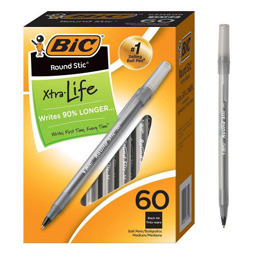 BIC/ビック ボールペン ブラック 60本入り ペン 黒 文具 筆記用具 文房具