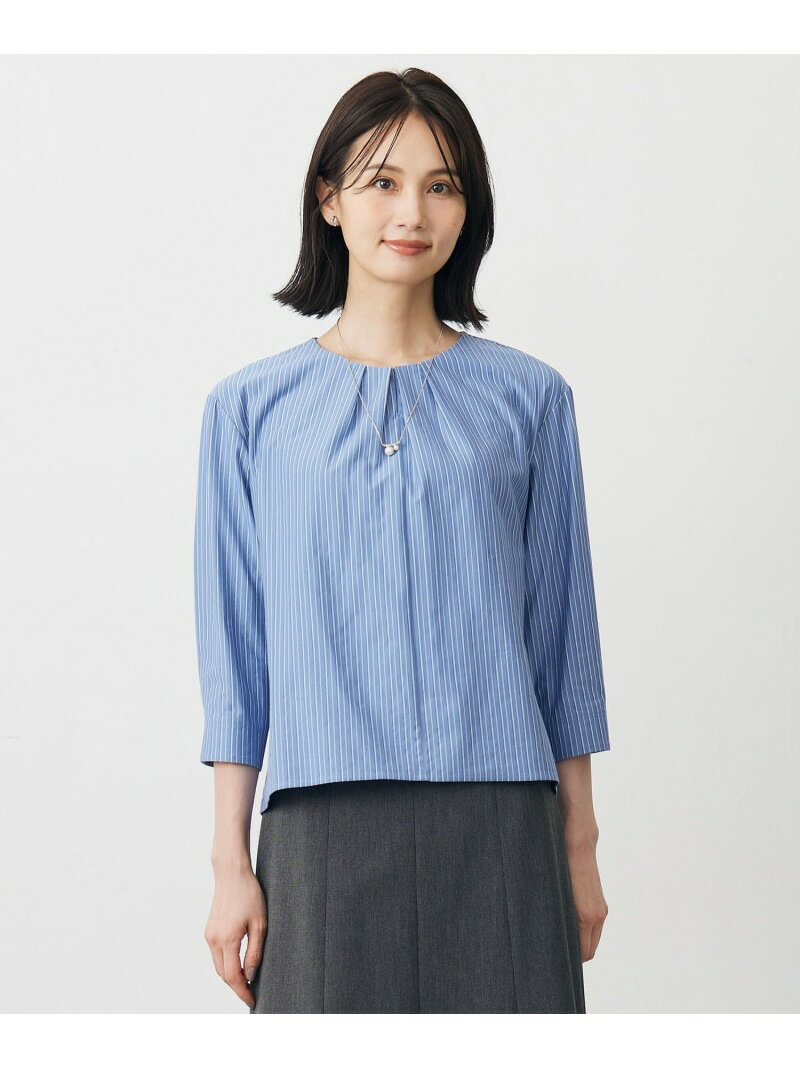 樂天商城 - 【SALE／40%OFF】ストライプジャージー バックペプラム カットソー J.PRESS ジェイプレス トップス カットソー・Tシャツ【RBA_E】【送料無料】[Rakuten Fashion]