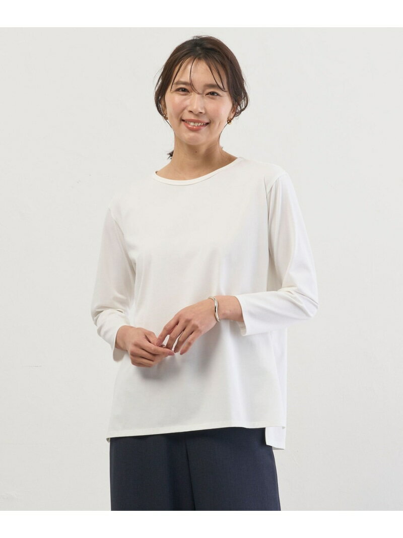 Rakuten - 【SALE／30%OFF】レイヤードジャージー Tシャツ カットソー J.PRESS LADIES L ジェイプレス トップス カットソー・Tシャツ ホワイト【RBA_E】【送料無料】[Rakuten Fashion]