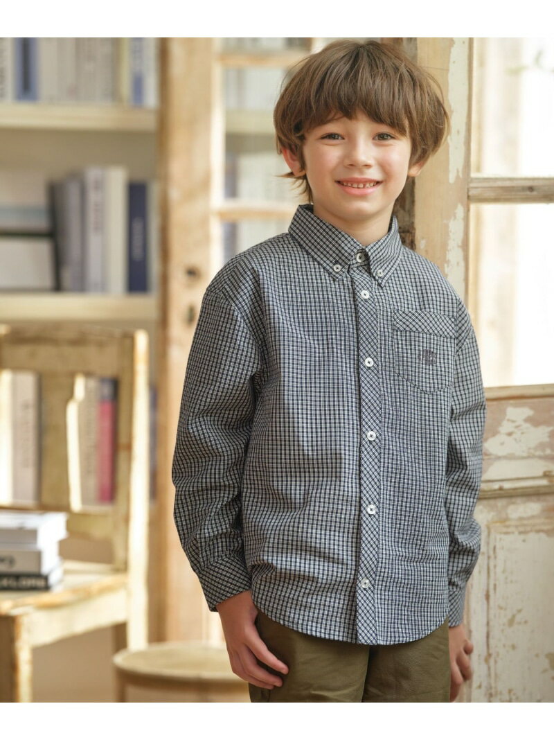 Rakuten - 【SALE／30%OFF】【140-170cm】オックス チェックシャツ J.PRESS ジェイプレス トップス シャツ・ブラウス ネイビー ブルー【RBA_E】【送料無料】[Rakuten Fashion]