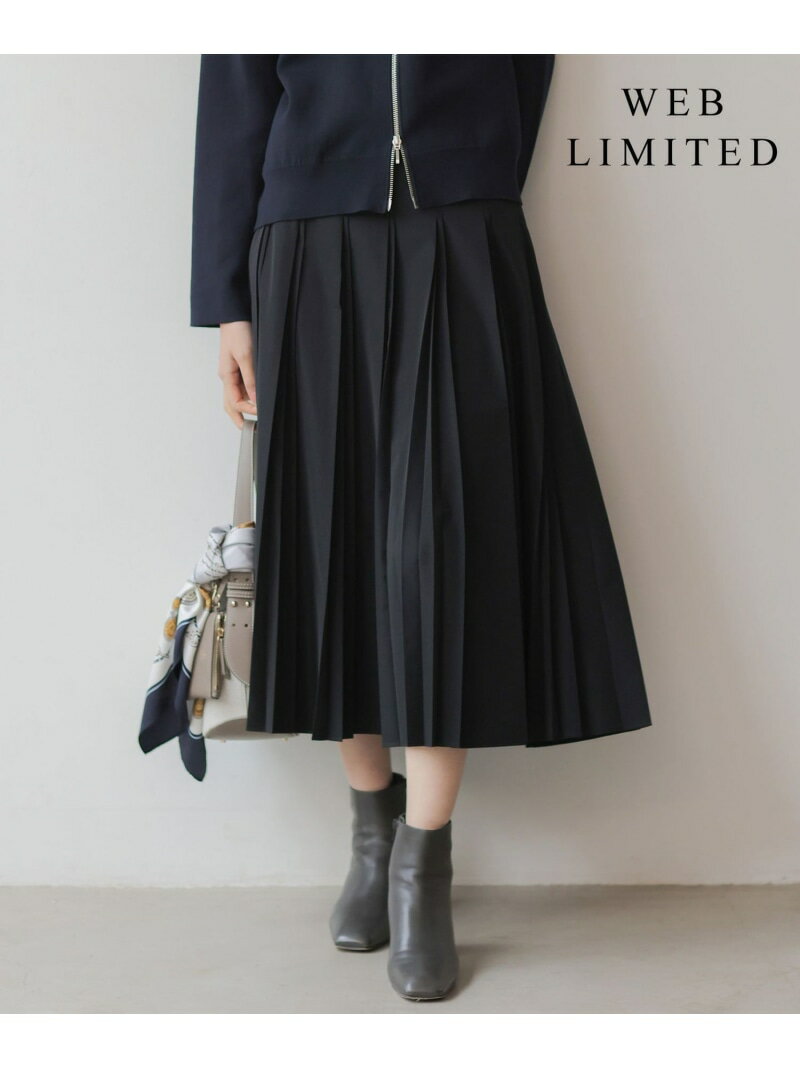 【WEB限定カラーあり】TC ライトタンブラー プリーツ スカート J.PRESS ジェイプレス スカート その他のスカート ブラック ベージュ【送料無料】[Rakuten Fashion]