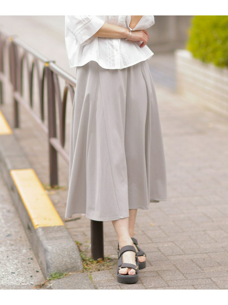 樂天商城 - 【SALE／50%OFF】【洗える】トリコットバイオ フレア スカート J.PRESS LADIES L ジェイプレス スカート ロング・マキシスカート ブラック ブラウン ベージュ【RBA_E】【送料無料】[Rakuten Fashion]