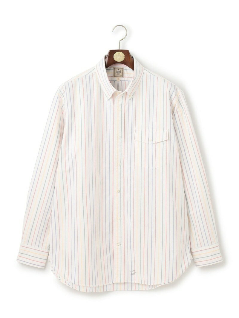 Rakuten - 【SALE／30%OFF】【KING SIZE】コットンオックス マルチストライプ シャツ / ボタンダウン J.PRESS ジェイプレス トップス シャツ・ブラウス ブルー ホワイト【RBA_E】【送料無料】[Rakuten Fashion]