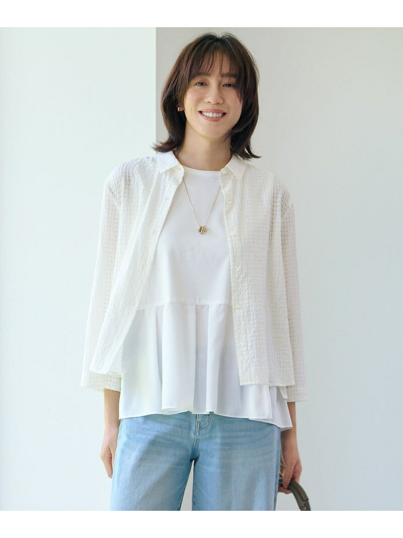 Rakuten - 【SALE／40%OFF】【洗える・吸水速乾】トリオシアーチェック シャツ J.PRESS ジェイプレス トップス シャツ・ブラウス ホワイト ネイビー【RBA_E】【送料無料】[Rakuten Fashion]