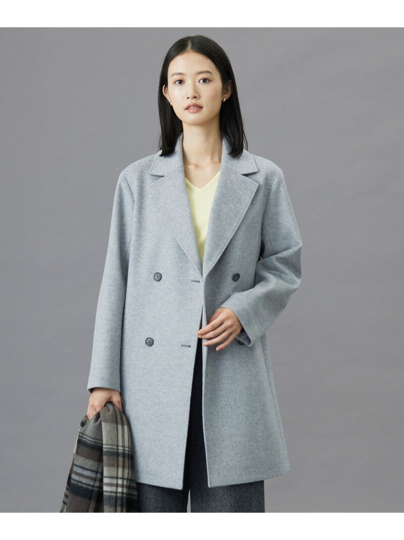 【SALE／40%OFF】Super150sAZAMIビーバー Pコート J.PRESS LADIES L ジェイプレス ジャケット・アウター ピーコート グレー ベージュ ブラック【RBA_E】【送料無料】[Rakuten Fashion]