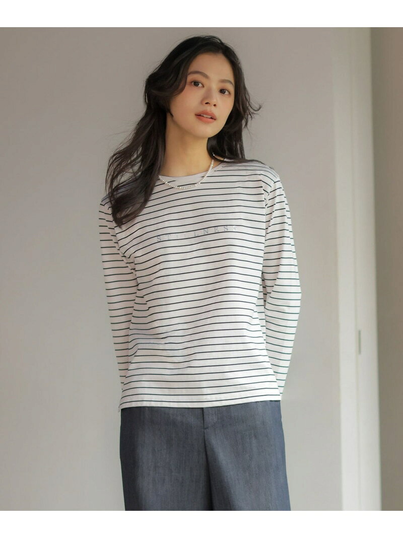 Rakuten - メタリックロゴ ロンT J.PRESS ジェイプレス トップス カットソー・Tシャツ ホワイト【送料無料】[Rakuten Fashion]
