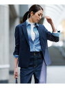 【セットアップ対応】セルロースリネンストレッチ テーラード ジャケット J.PRESS LADIES L ジェイプレス ジャケット・アウター テーラードジャケッ...