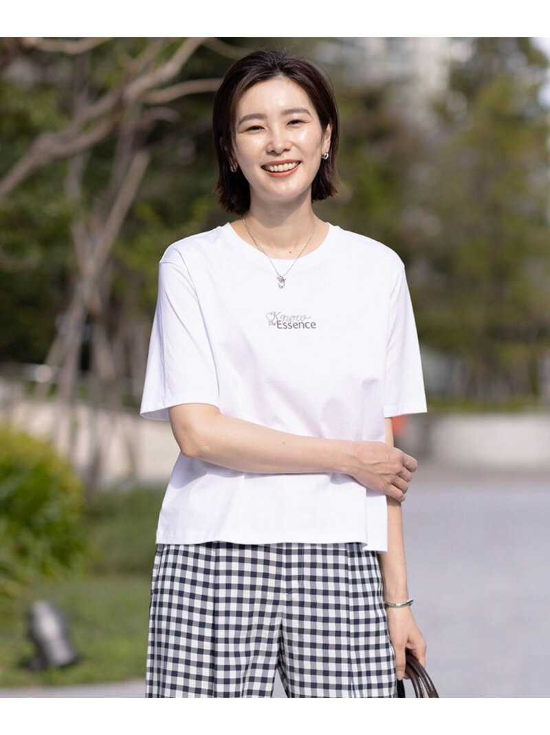 Rakuten - 【SALE／40%OFF】【洗える】ロゴ Tシャツ J.PRESS LADIES L ジェイプレス トップス カットソー・Tシャツ パープル ホワイト イエロー【RBA_E】【送料無料】[Rakuten Fashion]