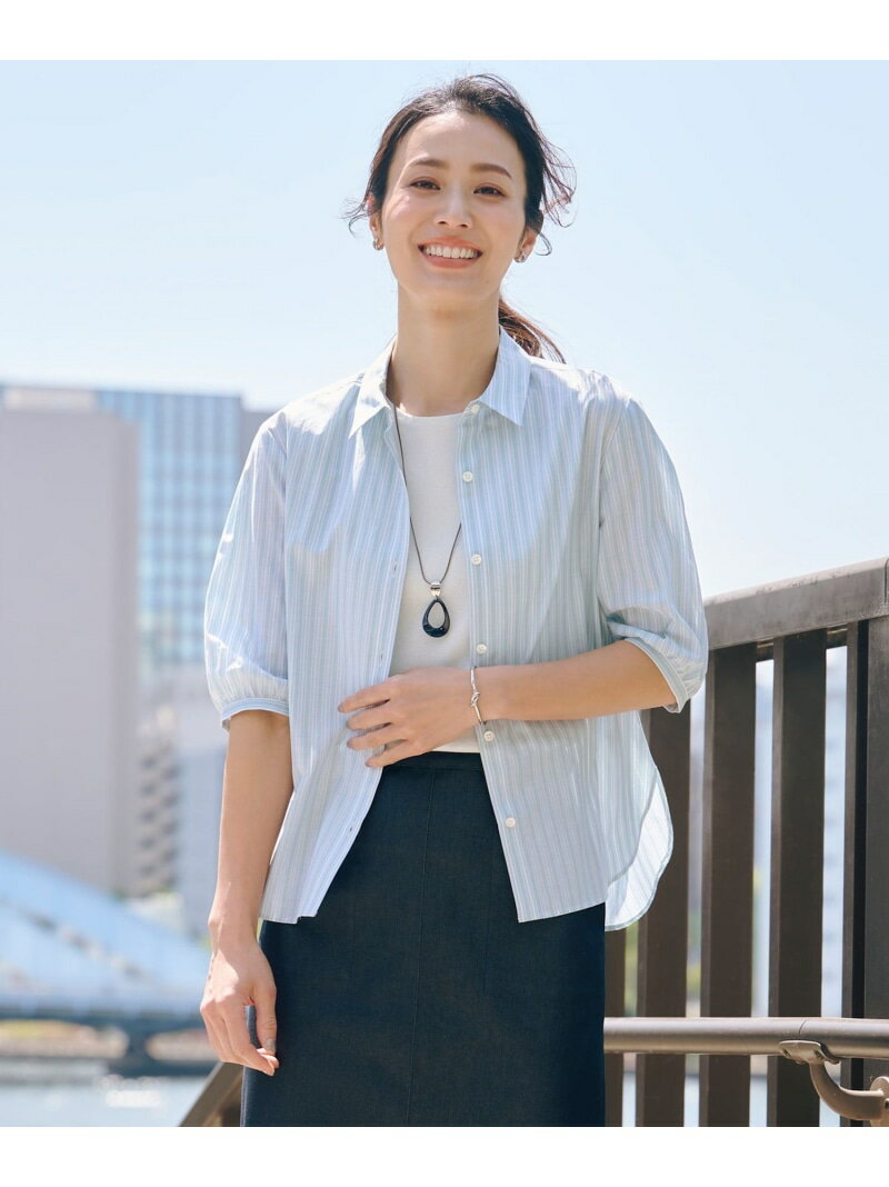 Rakuten - 【SALE／50%OFF】【洗える】BEZ 空羽ストライプ シャツ ブラウス J.PRESS LADIES L ジェイプレス トップス シャツ・ブラウス ピンク ホワイト グリーン ネイビー【RBA_E】【送料無料】[Rakuten Fashion]