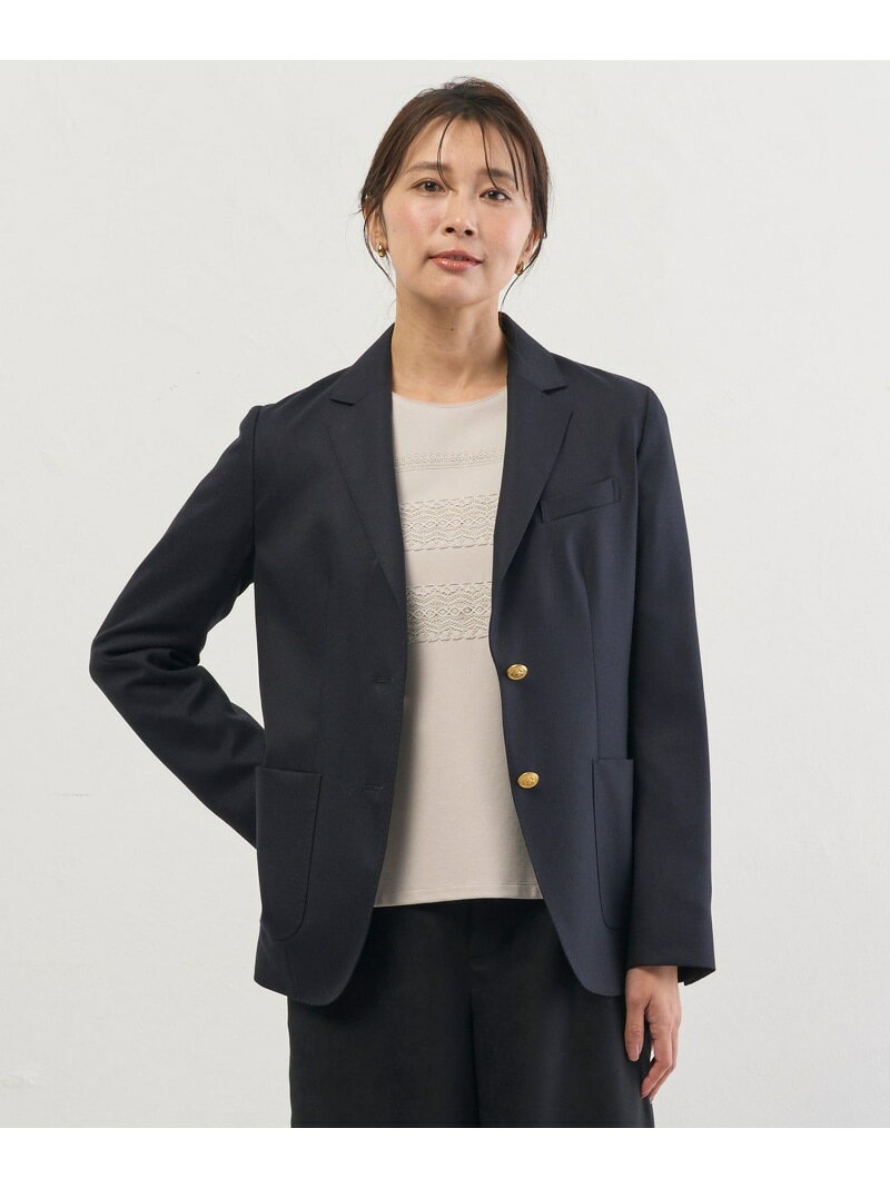 Rakuten - オックス シングル テーラードジャケット J.PRESS ジェイプレス ジャケット・アウター テーラードジャケット・ブレザー ネイビー【送料無料】[Rakuten Fashion]