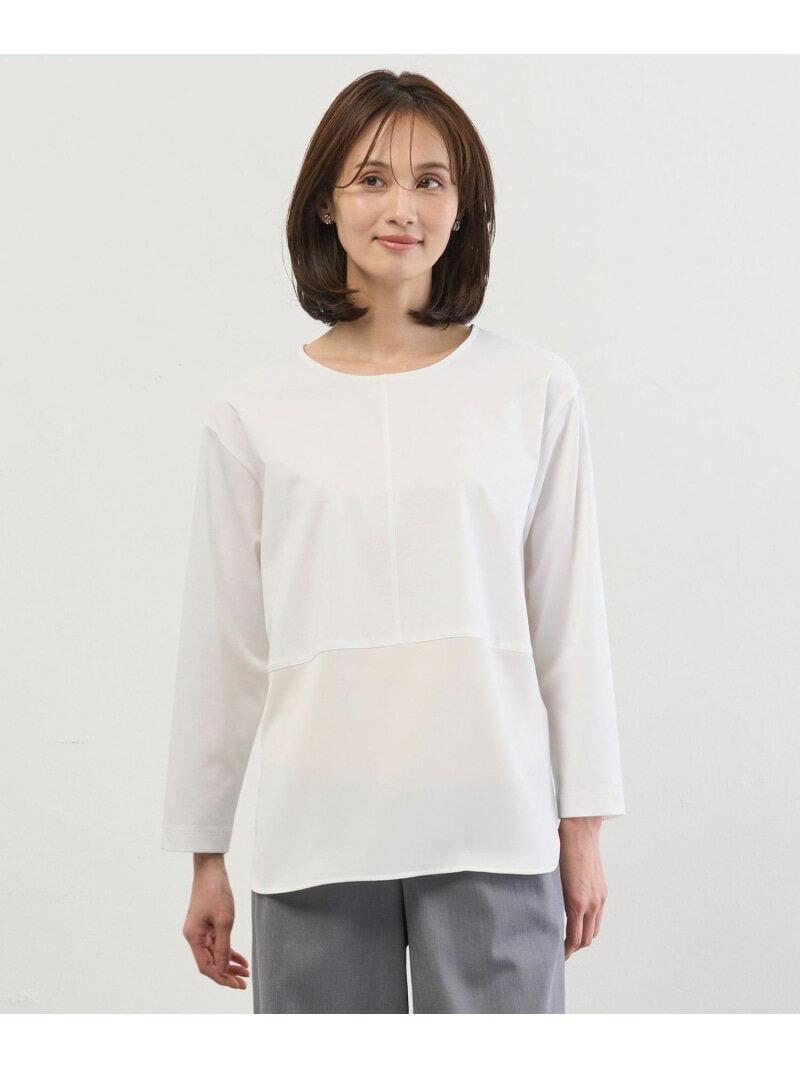 Rakuten - ベーシックジャージー レイヤードフレア カットソー J.PRESS LADIES L ジェイプレス トップス カットソー・Tシャツ ホワイト【送料無料】[Rakuten Fashion]