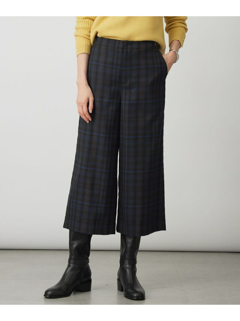 Rakuten - 【SALE／40%OFF】milledタータンラメチェック クロップド パンツ J.PRESS ジェイプレス パンツ その他のパンツ ネイビー ブラウン【RBA_E】【送料無料】[Rakuten Fashion]