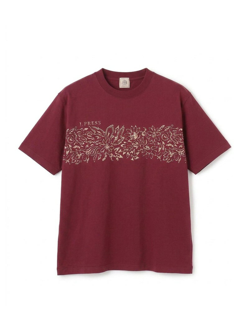 Rakuten - 【J.PRESS YACHAT CLUB】アーバンリゾート Tシャツ J.PRESS ジェイプレス トップス カットソー・Tシャツ ホワイト ワインレッド ネイビー【送料無料】[Rakuten Fashion]
