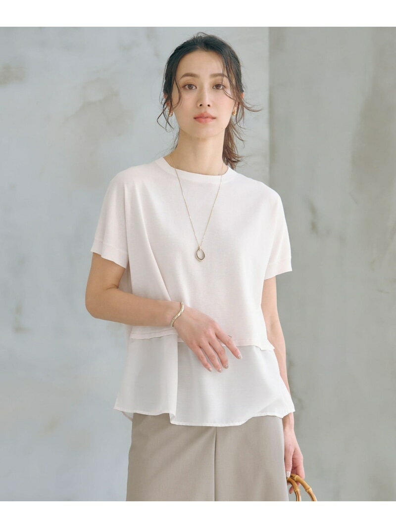 【洗える・抗菌防臭】FABRIC コンビ ニット J.PRESS LADIES L ジェイプレス トップス ニット ブラック ..