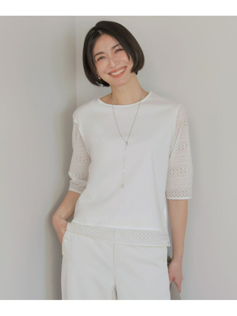 樂天商城 - 【一枚で着映え】スムースジャージー 刺繍 カットソー J.PRESS ジェイプレス トップス カットソー・Tシャツ イエロー ホワイト グレー ブルー【送料無料】[Rakuten Fashion]