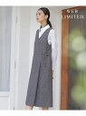 【SALE/30%OFF】【WEB限定カラーあり】ツイードツイル ジャンパー ドレス J.PRESS ジェイプレス ワンピース・ドレス ジャンパースカート グレ...