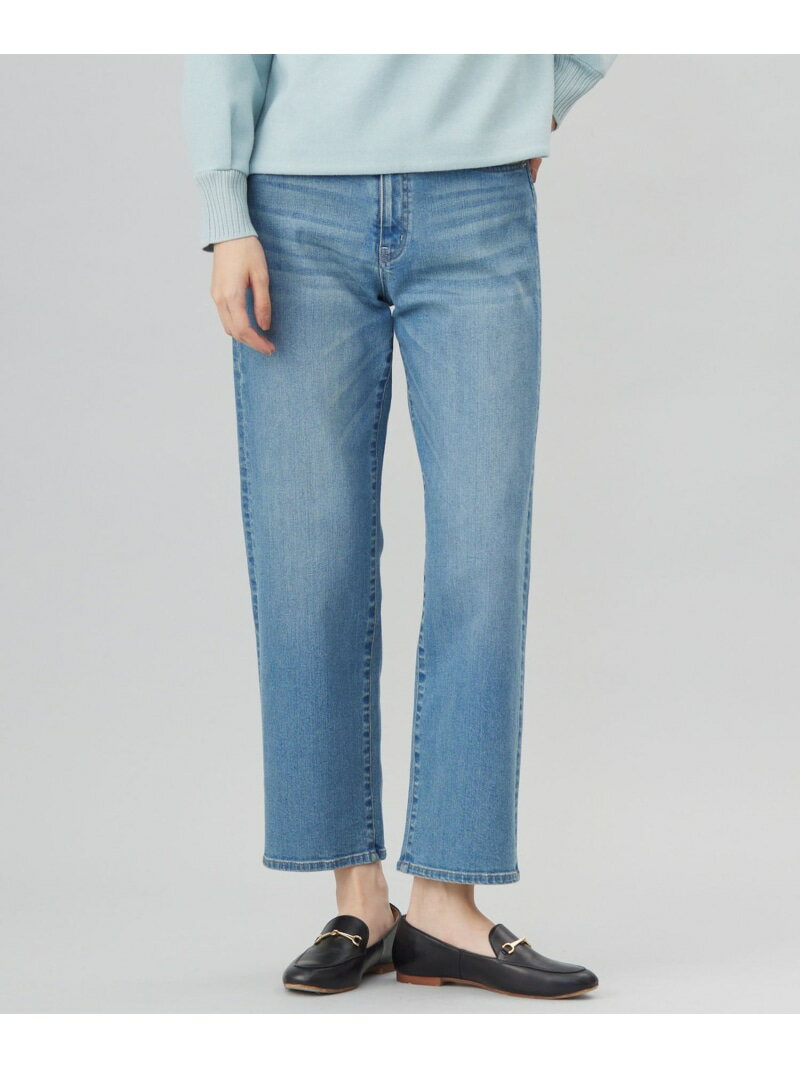 Rakuten - 【洗える】BASIC STRETCH DENIM ボーイフィット パンツ J.PRESS ジェイプレス パンツ ジーンズ・デニムパンツ ブラック ネイビー ブルー【送料無料】[Rakuten Fashion]