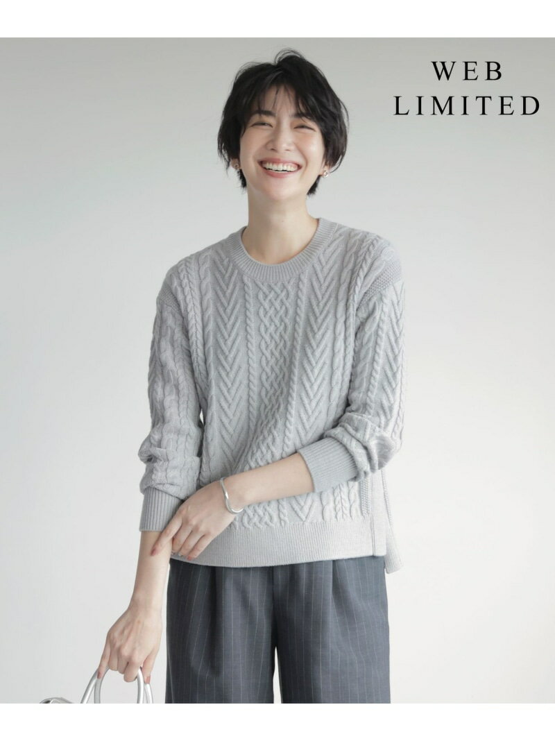 樂天商城 - 【SALE／50%OFF】【WEB限定カラーあり・洗える】EIGER CORD ALAN クルーネックプルオーバー ニット J.PRESS ジェイプレス トップス ニット ベージュ グレー ホワイト イエロー【RBA_E】【送料無料】[Rakuten Fashion]